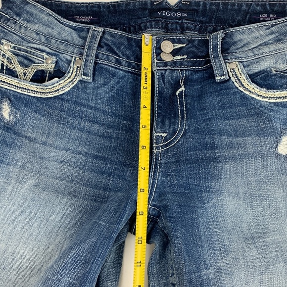Vigoss The Chelsea Boyfriend Capri Ankle Length crop Jeans Size 11/12 Stretch - Picture 11 of 15